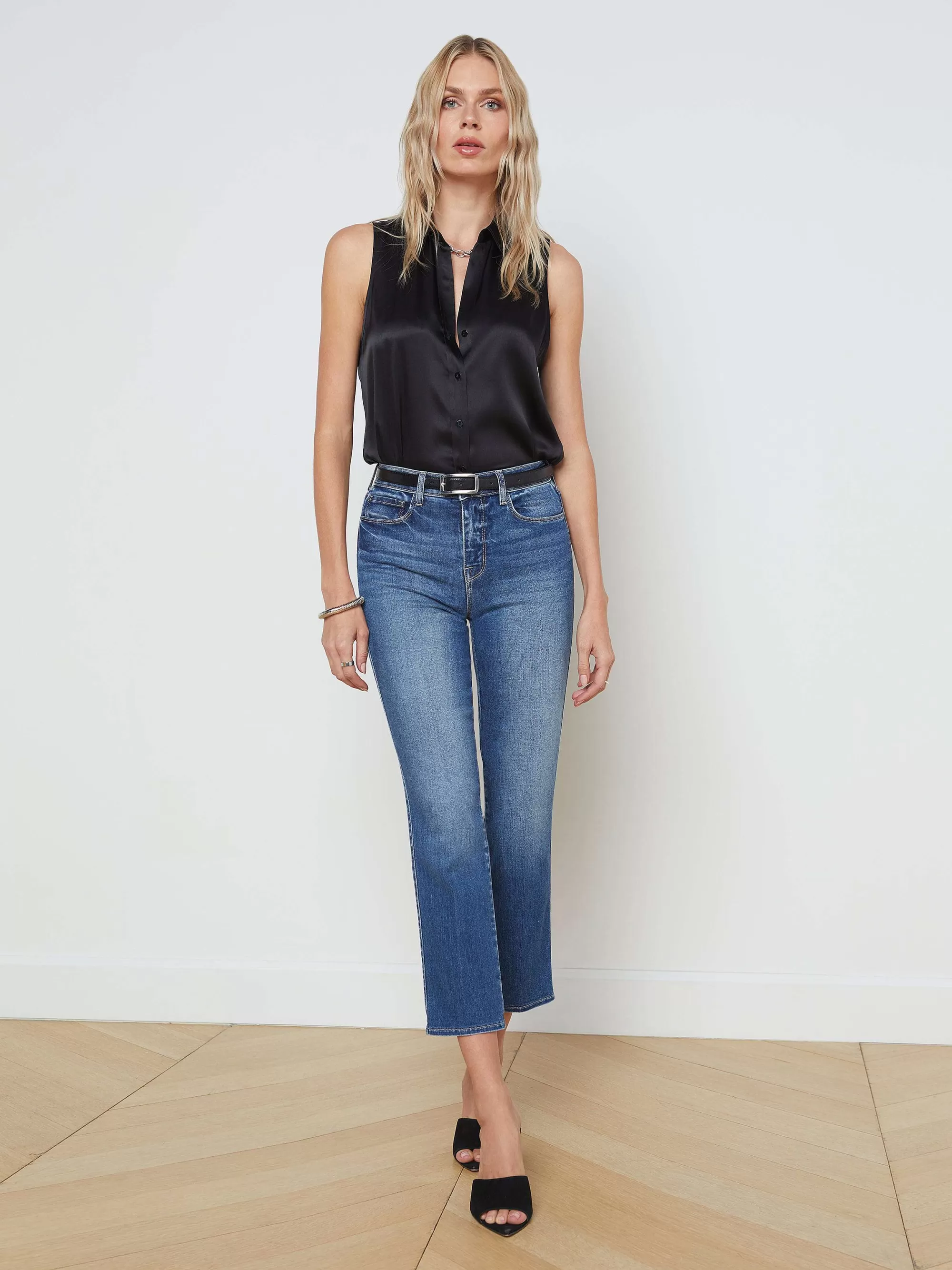 L'AGENCE Alexia Cropped Sigarettenjeans Cambridge Discount