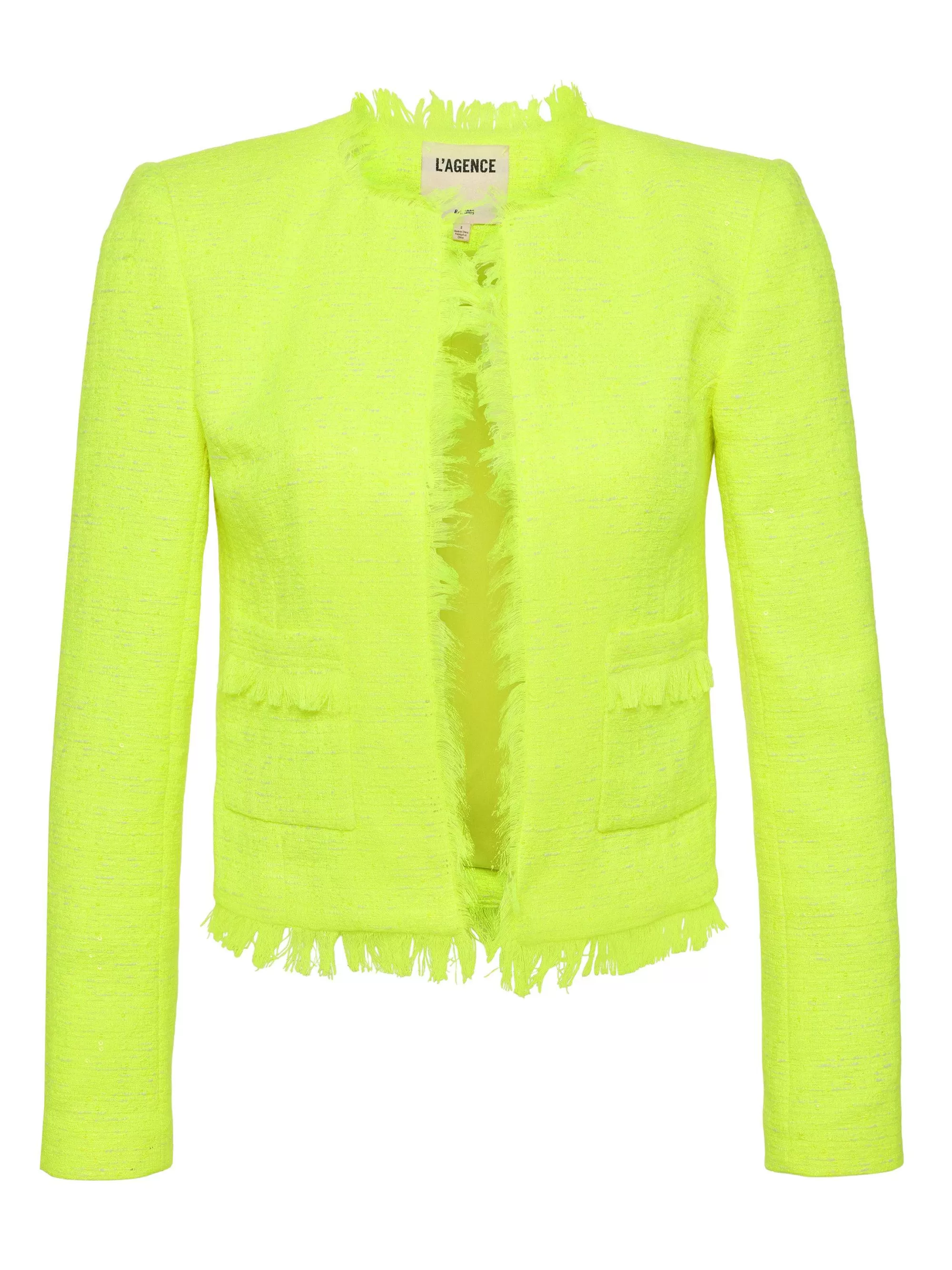 L'AGENCE Angelina Tweed Jasje Neon-Citrus New