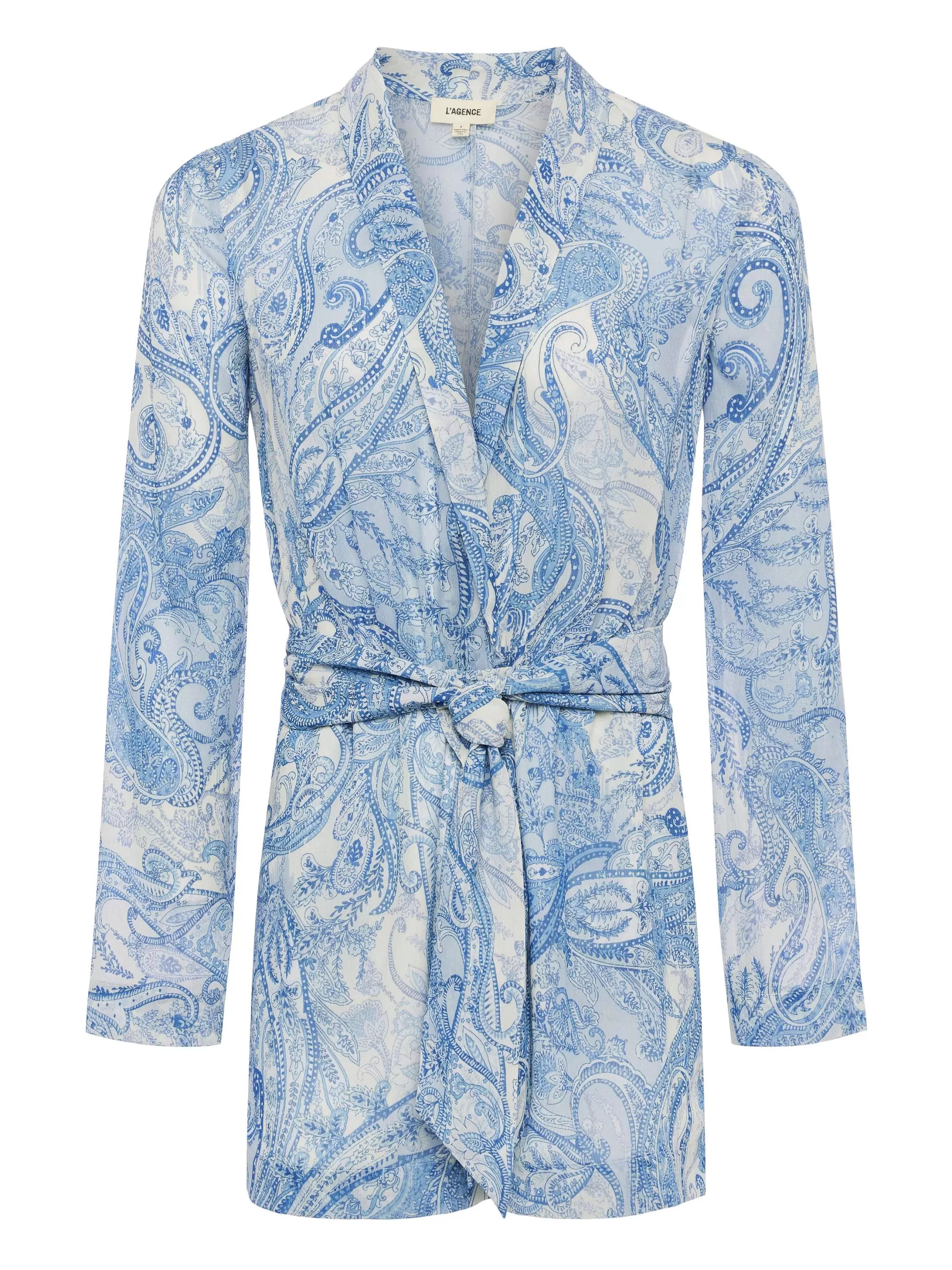 L'AGENCE Arabell Rompertje Ivoor/Blauw Versierde Paisley Cheap