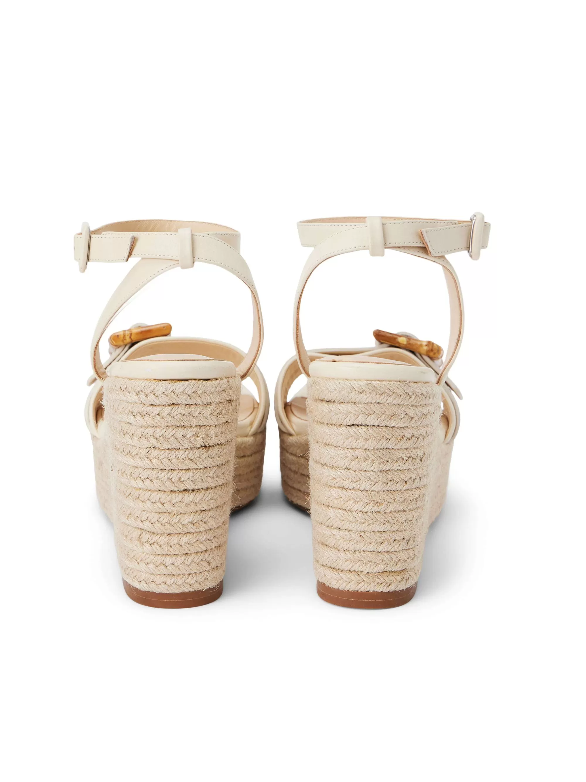 L'AGENCE Aurore Espadrille Met Sleehak Nubuck Van Daim Cheap