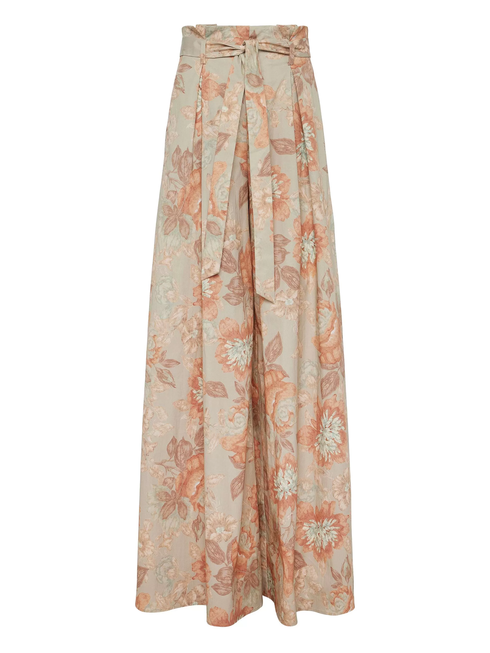 L'AGENCE Chantae Broek Met Ultra Wijde Pijpen Multi Zachte Pastel Vintage Bloemen Clearance