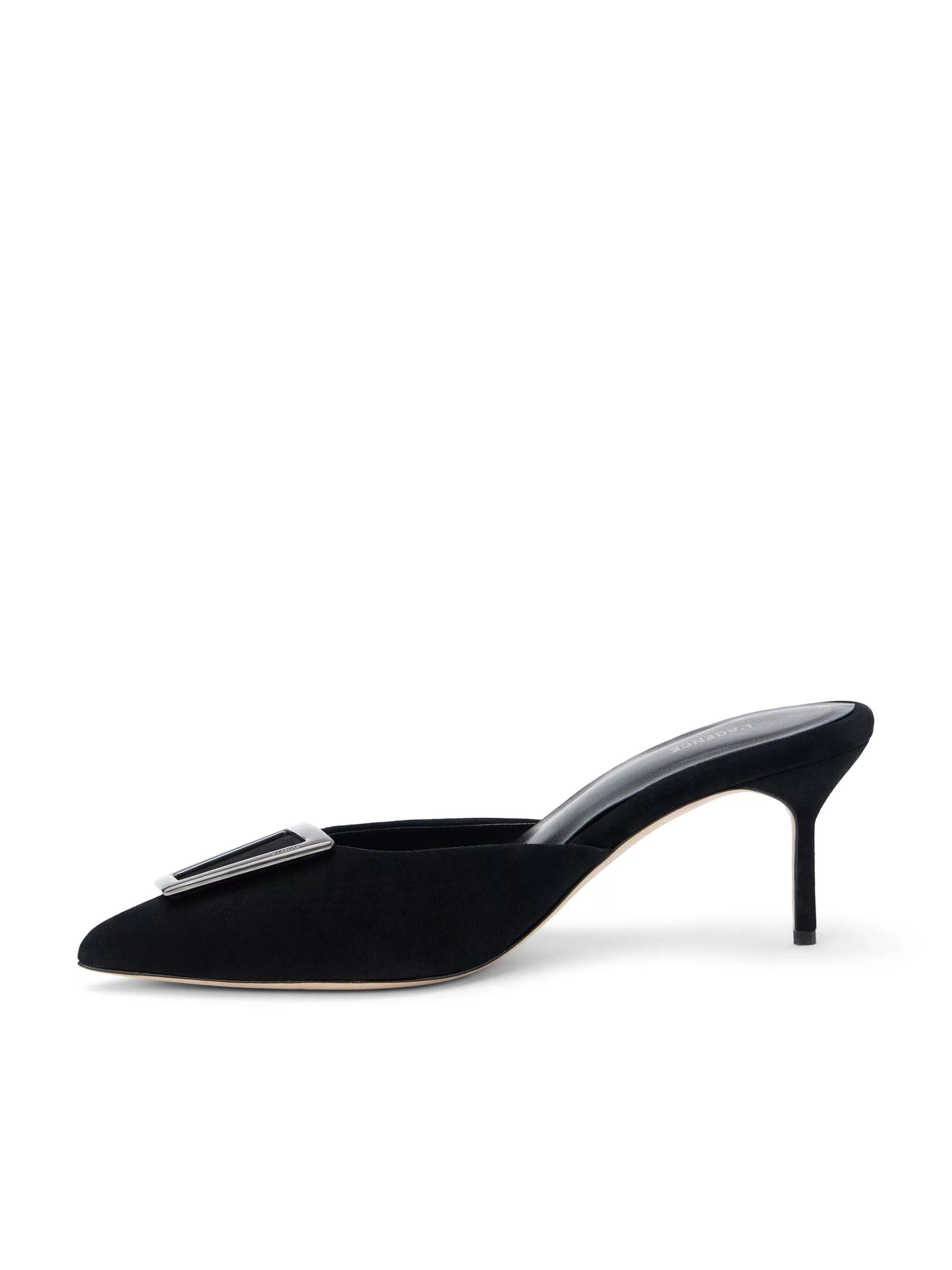 L'AGENCE Charlene Mule Zwart Suede Best