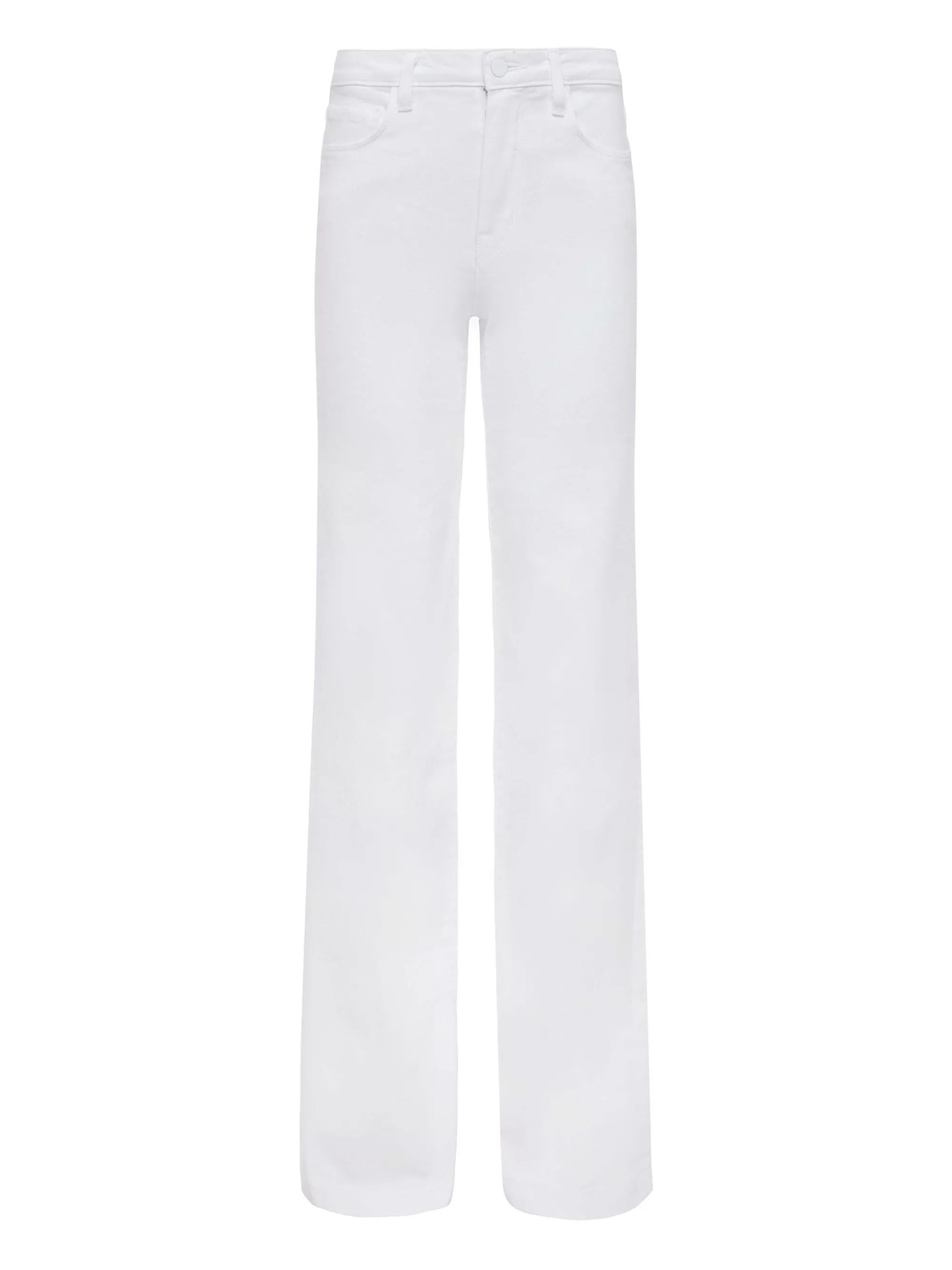 L'AGENCE Clayton Jeans Met Wijde Pijpen Blanco Hot