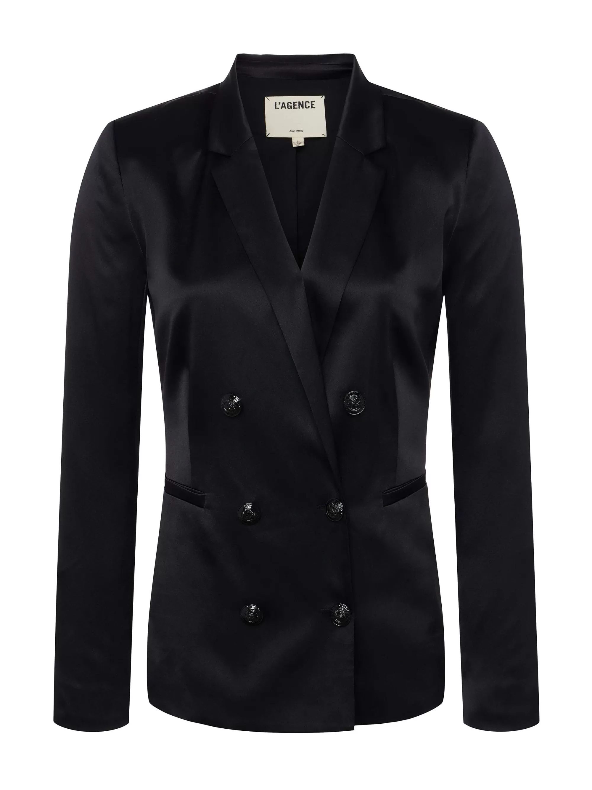 L'AGENCE Colin Zijden Charmeuse Blazer Zwart Online