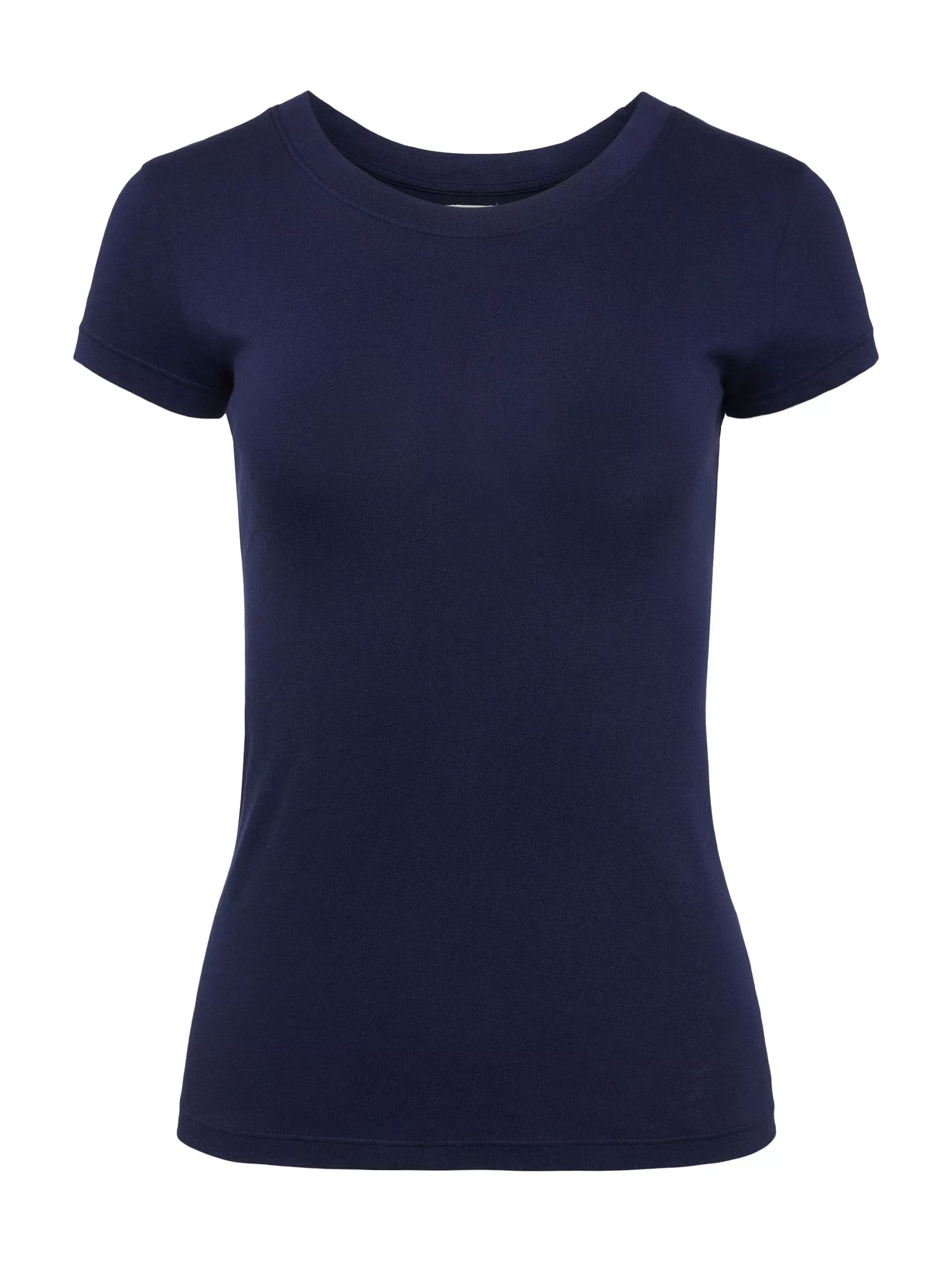 L'AGENCE Cory Katoenen T-Shirt Met Ronde Hals Marine Flash Sale