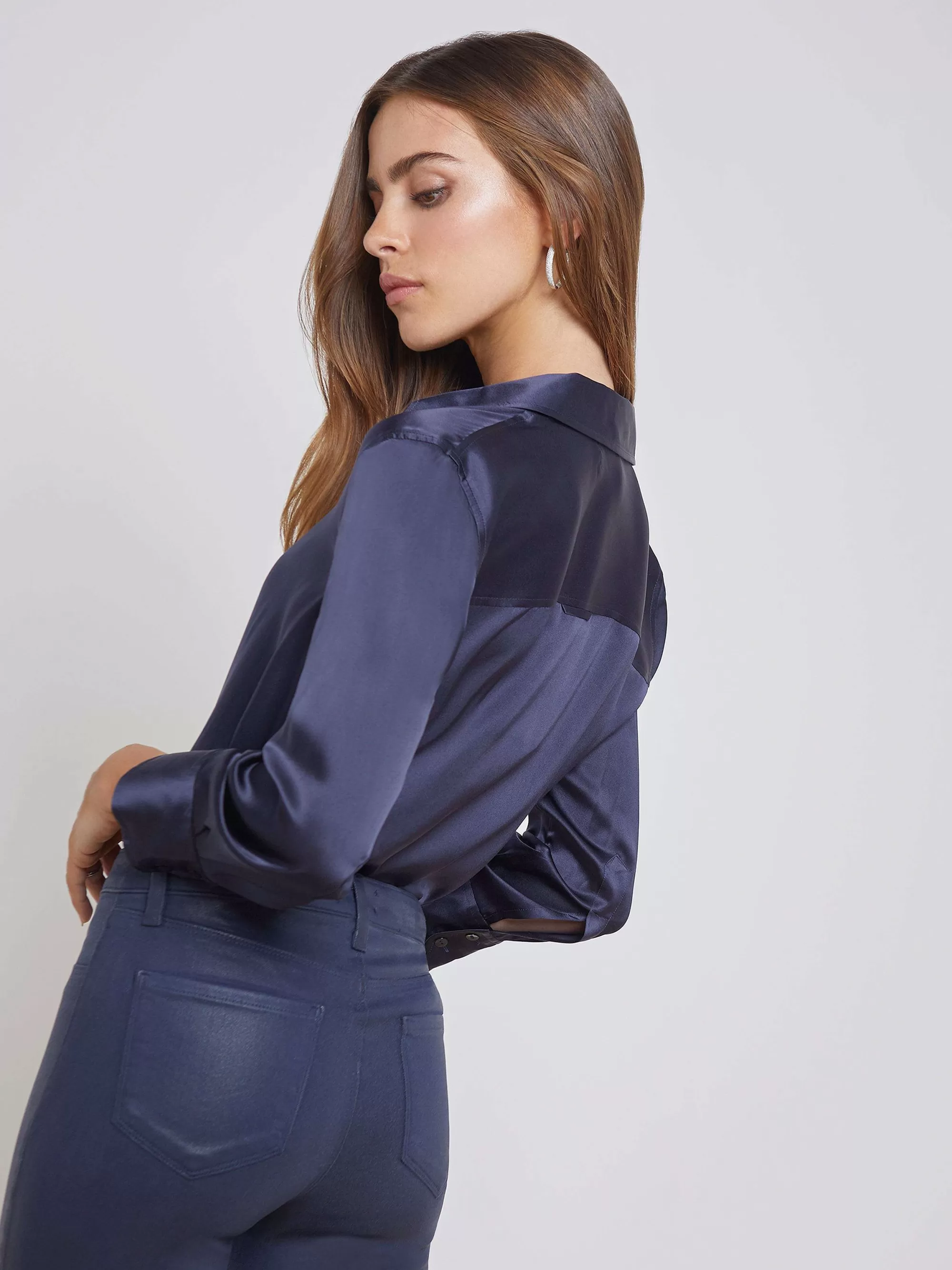 L'AGENCE Dani Zijden Blouse Middernacht Cheap