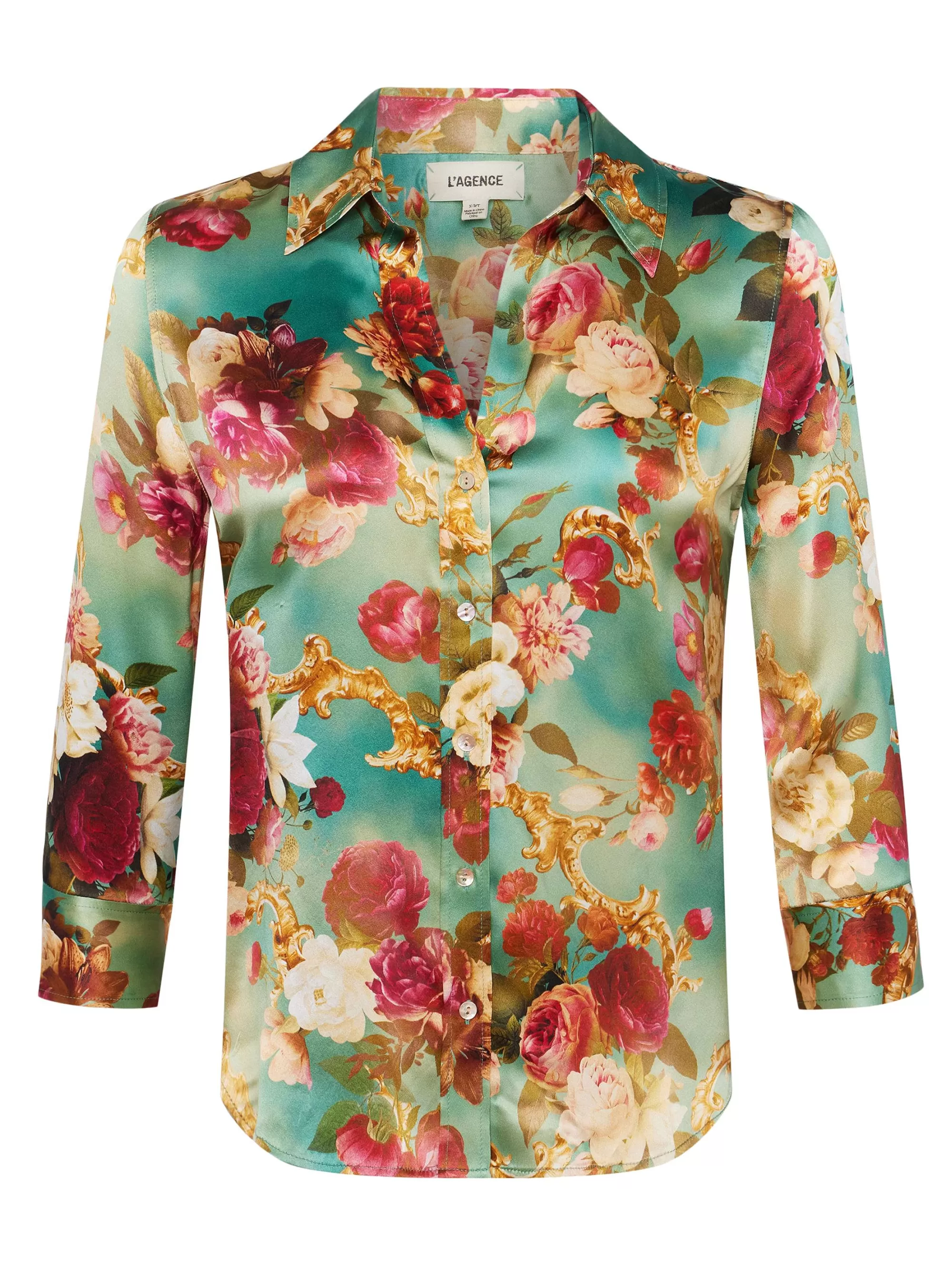 L'AGENCE Dani Zijden Blouse Kleine Multi-Rococo Shop