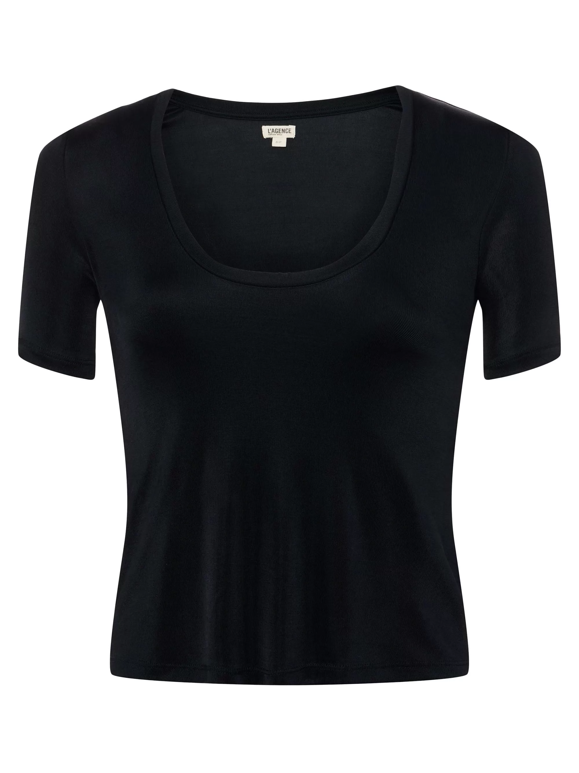 L'AGENCE Felice T-Shirt Met Ronde Hals Zwart Online