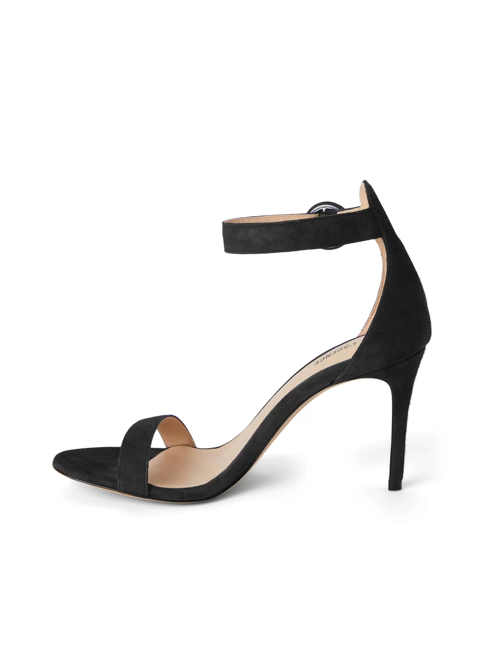 L'AGENCE Gisele-Sandaal Zwart Suede Cheap