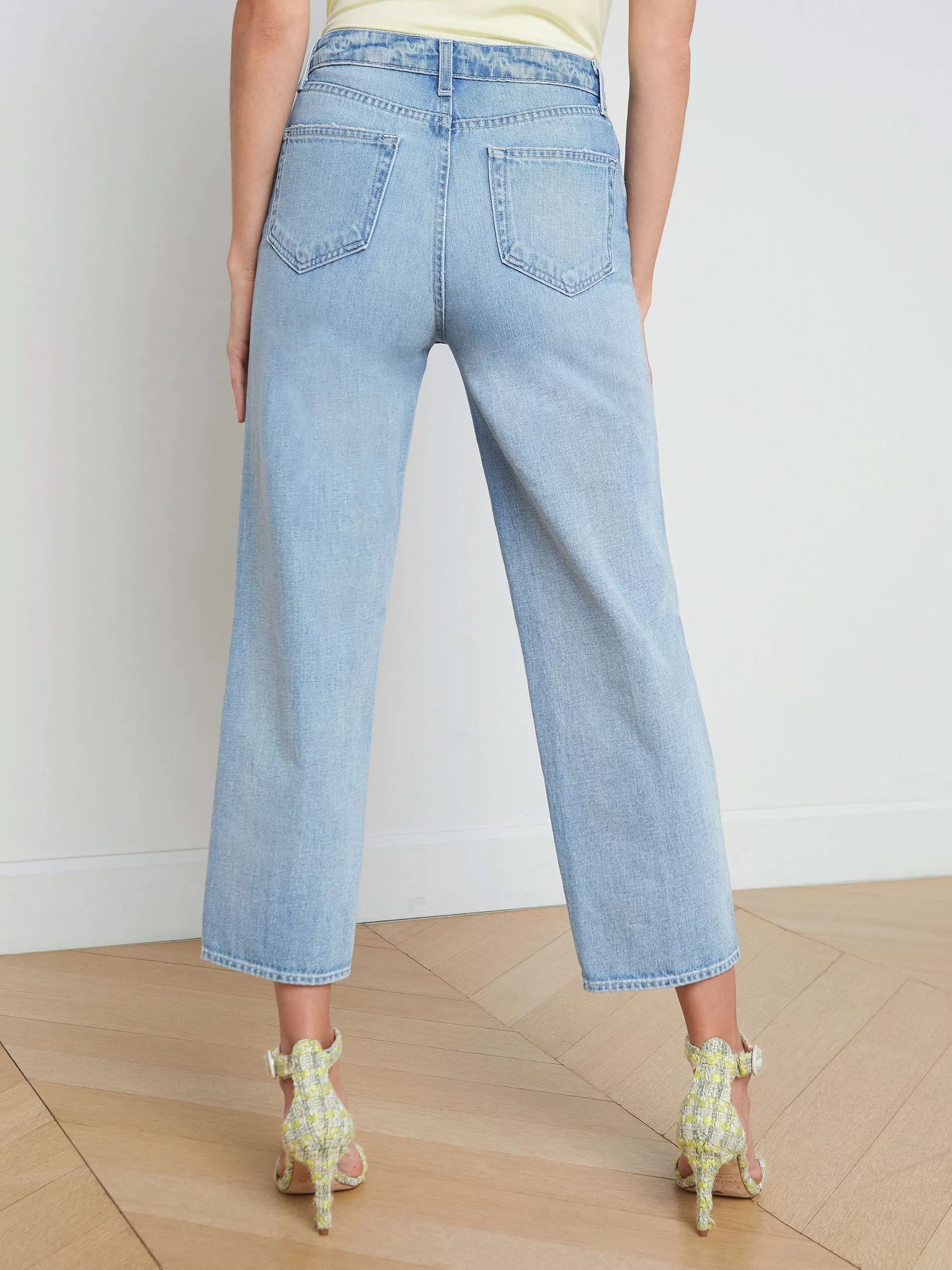 L'AGENCE Juni Cropped Kachelpijpjeans Palissade Best Sale