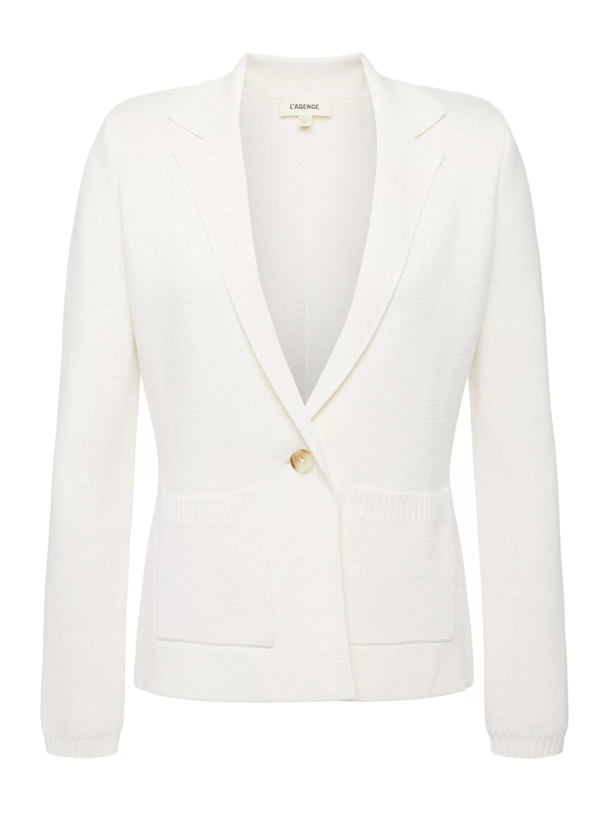 L'AGENCE Kanten Gebreide Blazer Ivoor Clearance