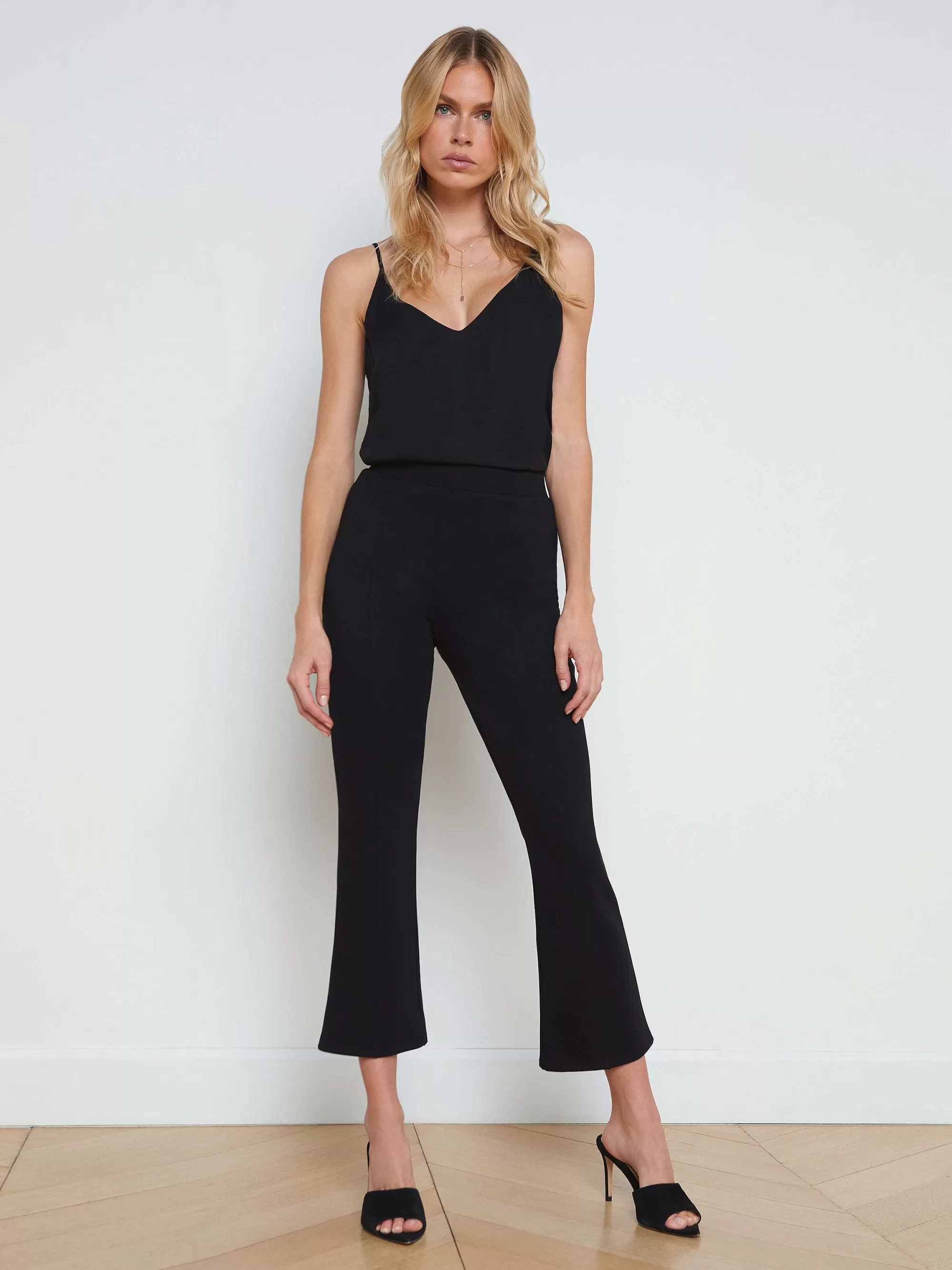 L'AGENCE Kayden Pull-On Kick Flare-Broek Zwart Best