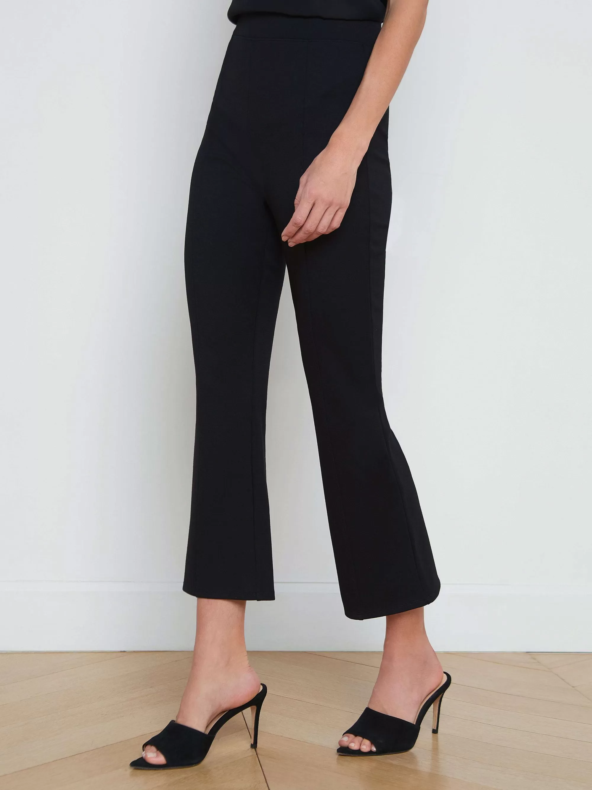 L'AGENCE Kayden Pull-On Kick Flare-Broek Zwart Best