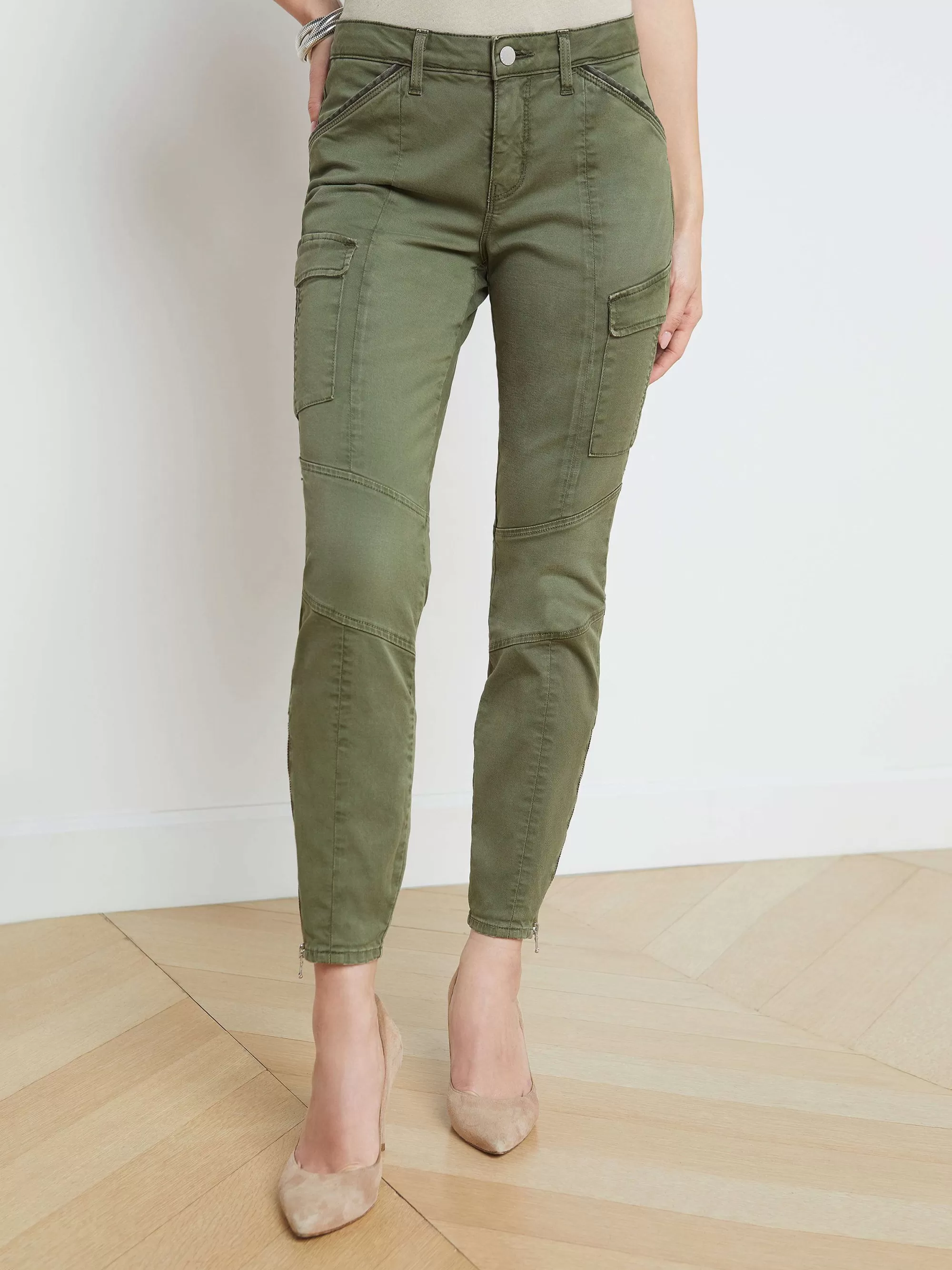 L'AGENCE Patton Cargo Skinny Broek Brigade New