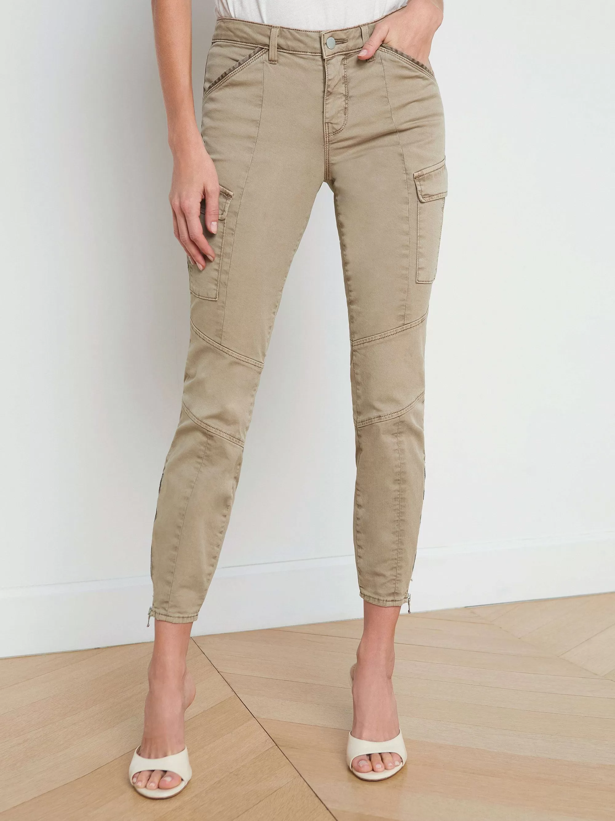 L'AGENCE Patton Cargo Skinny Broek Rogge Clearance