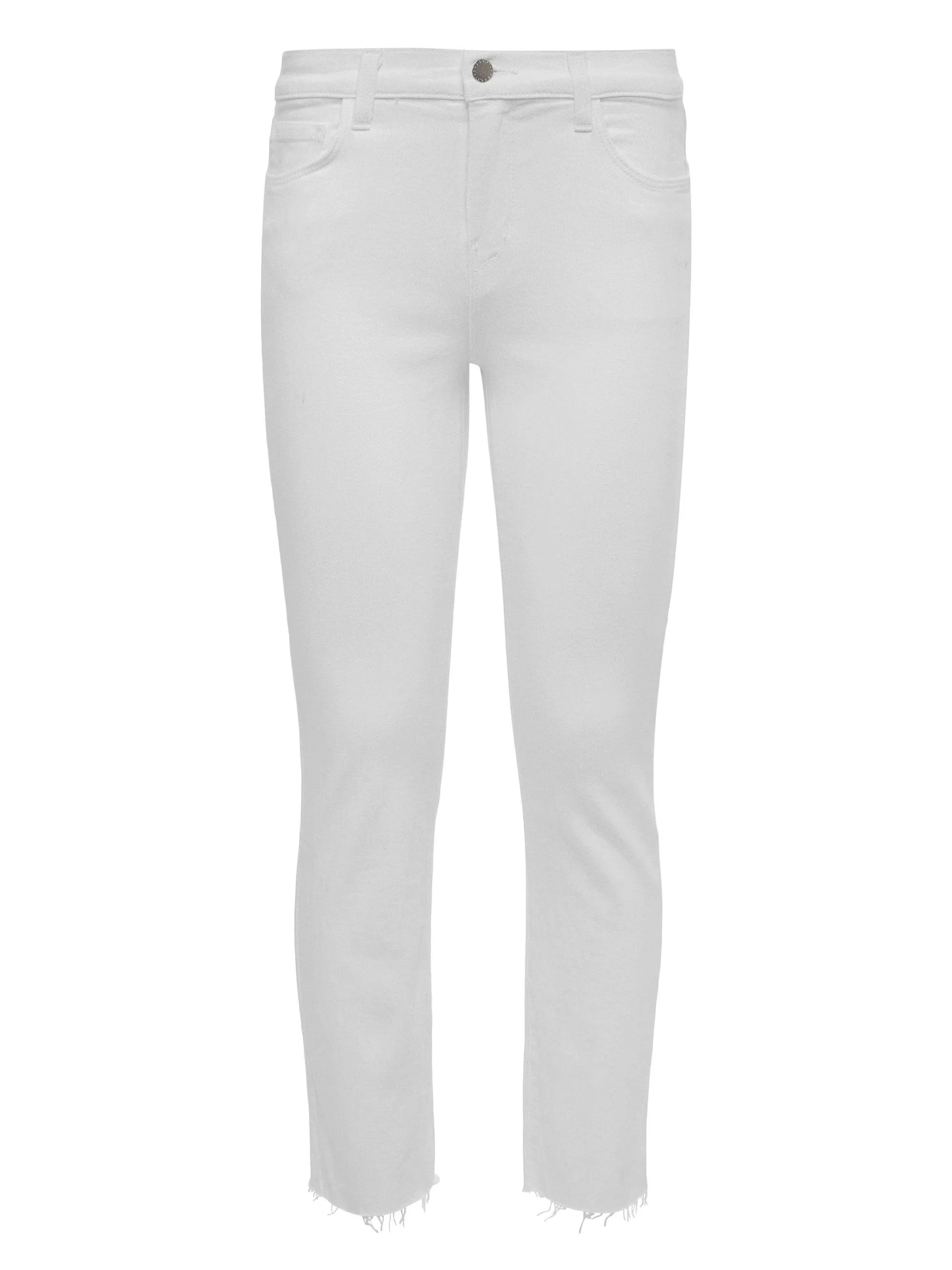 L'AGENCE Sada Cropped Jeans Met Smalle Pijpen Blanco Shop