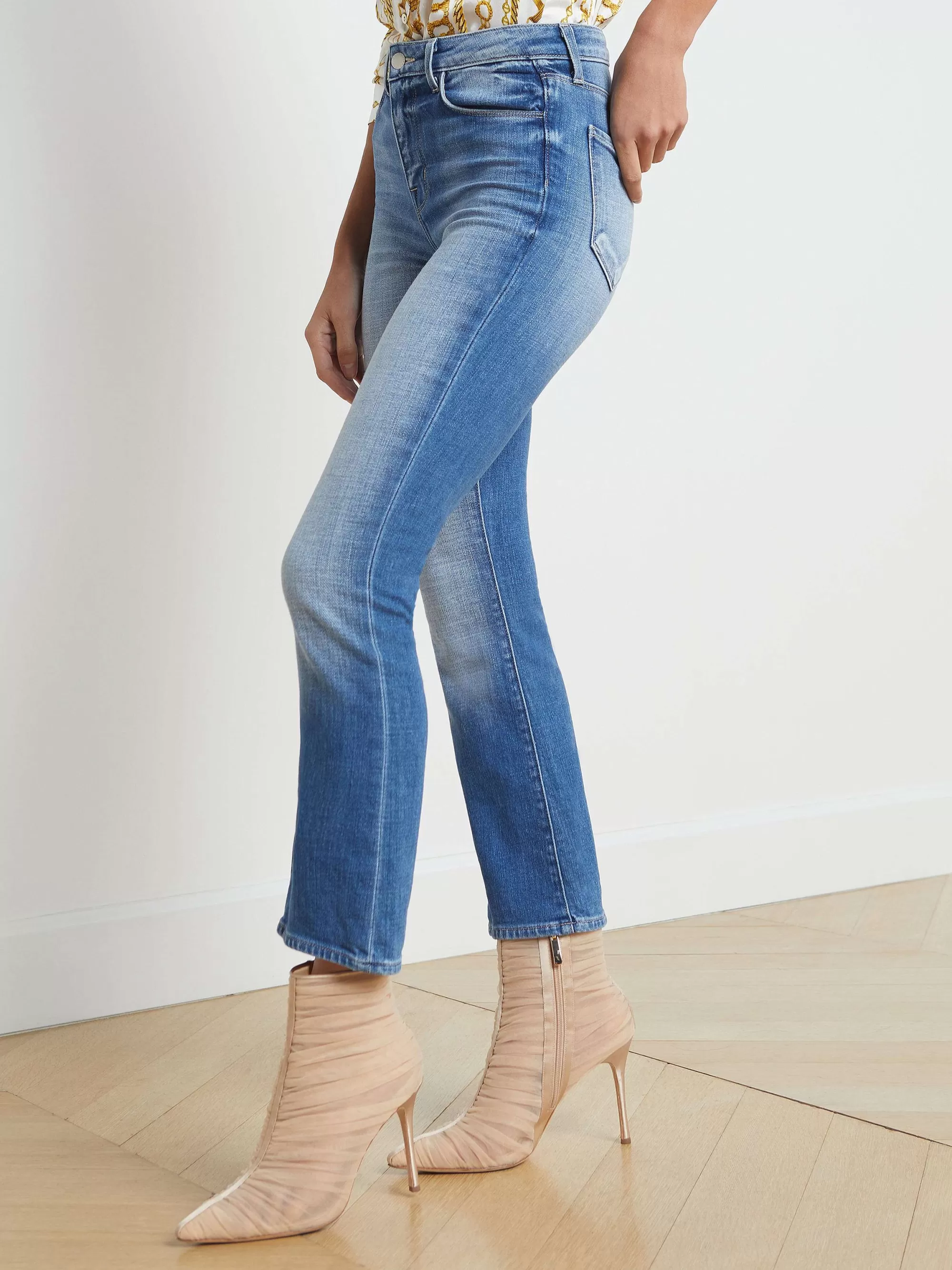 L'AGENCE Tati Cropped Microlaarzenjeans Hayward Outlet