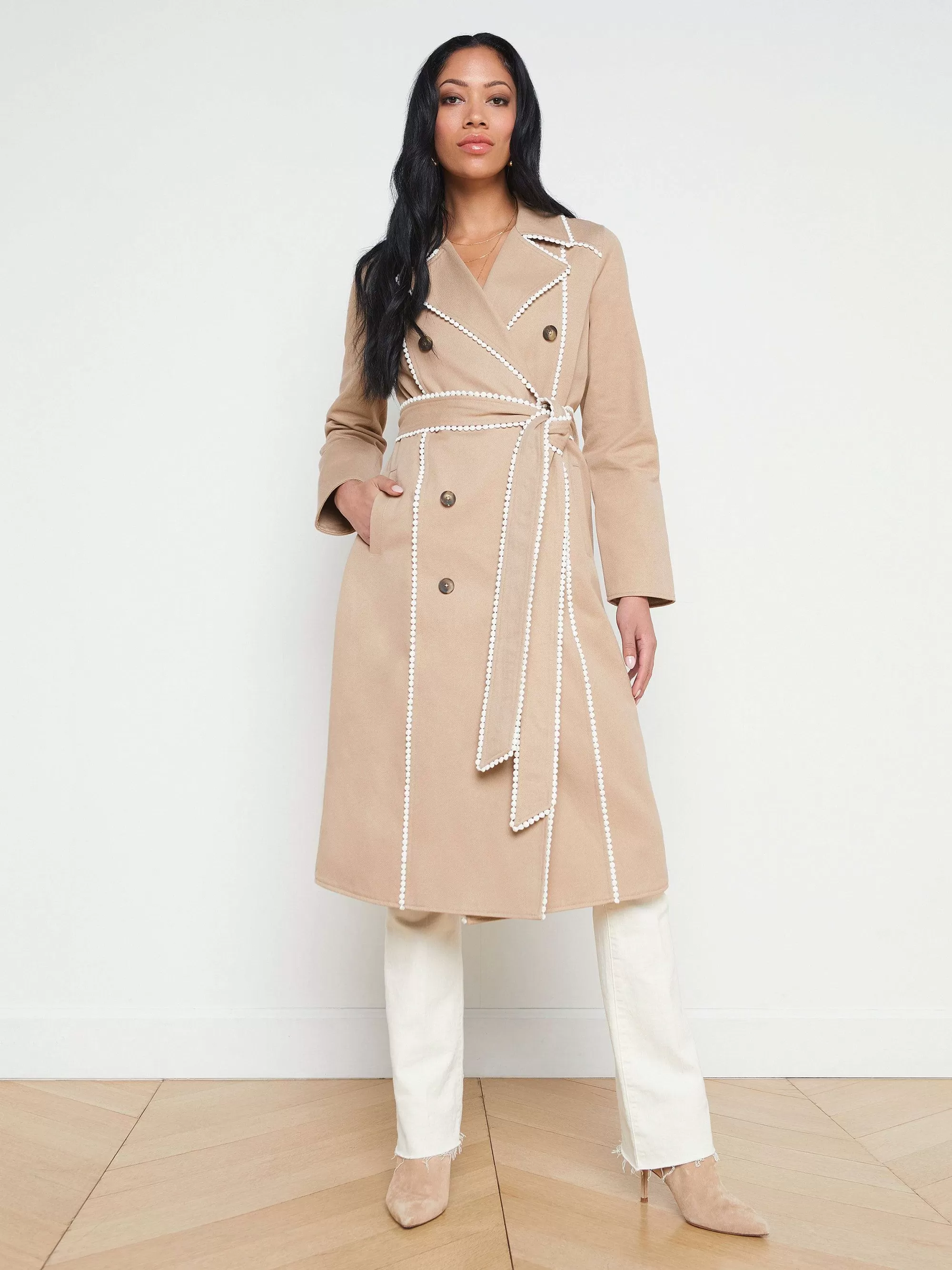 L'AGENCE Venus-Trenchcoat Amandel Shop