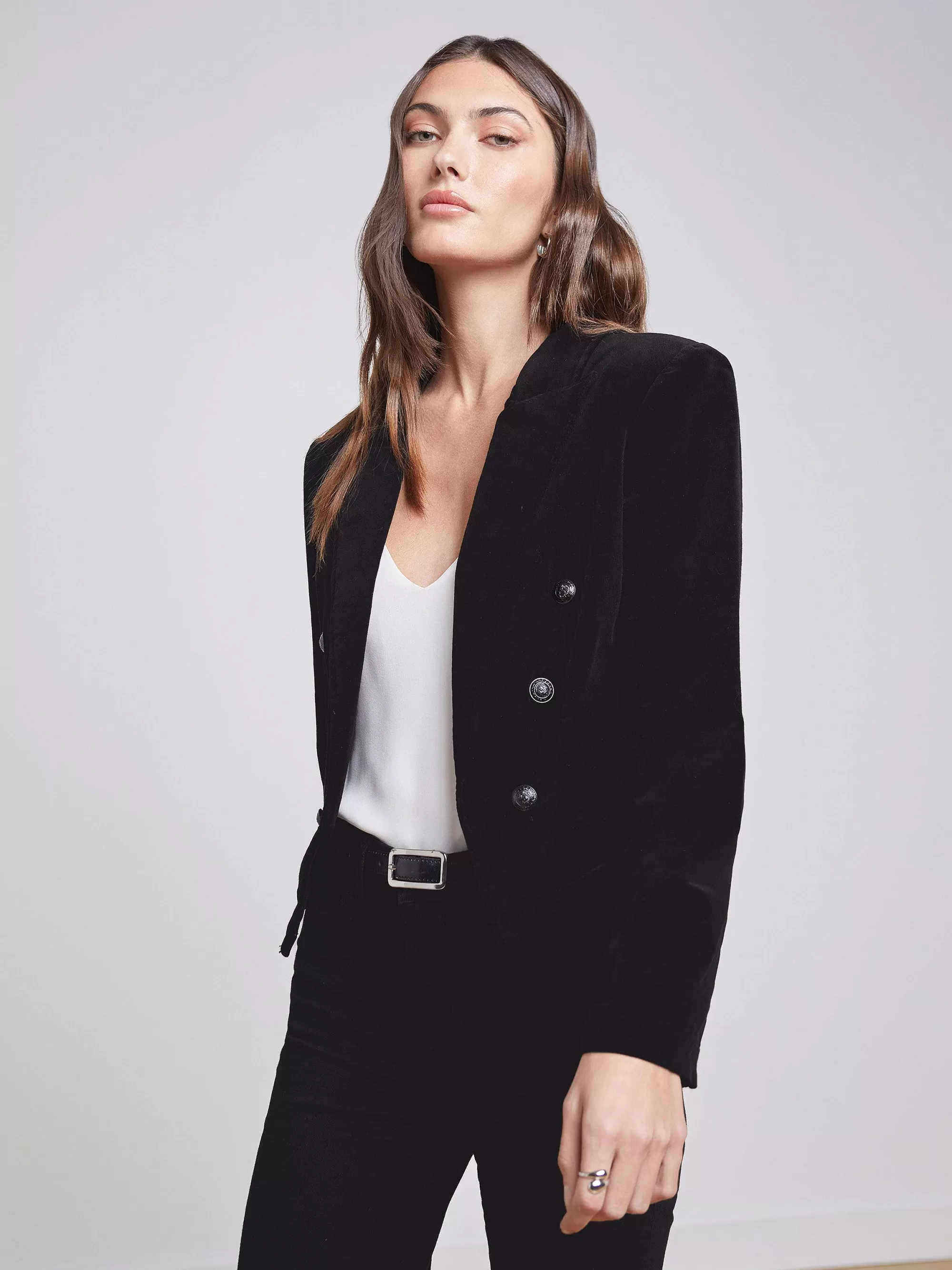 L'AGENCE Wayne Blazer Zwart Clearance