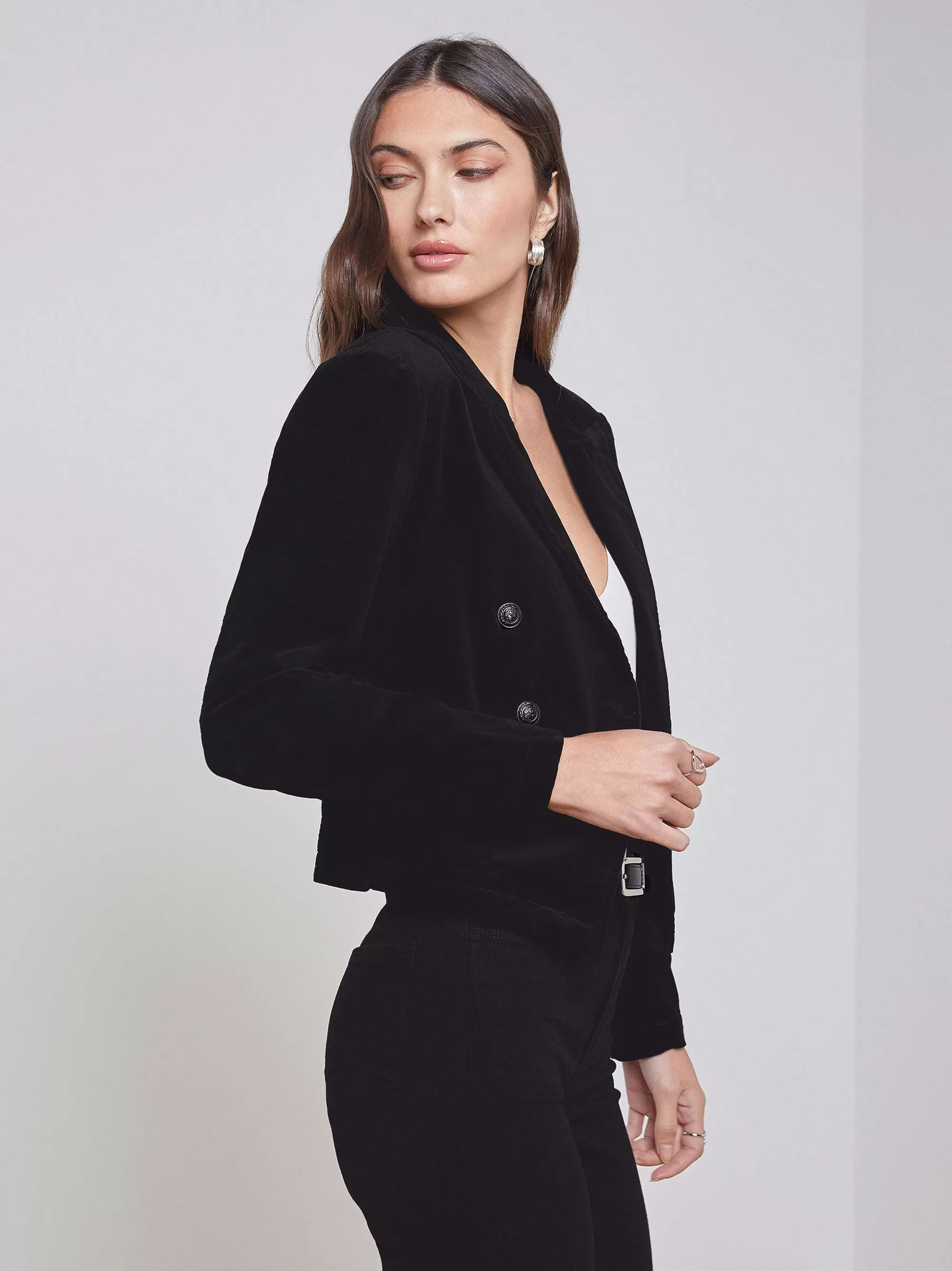 L'AGENCE Wayne Blazer Zwart Clearance