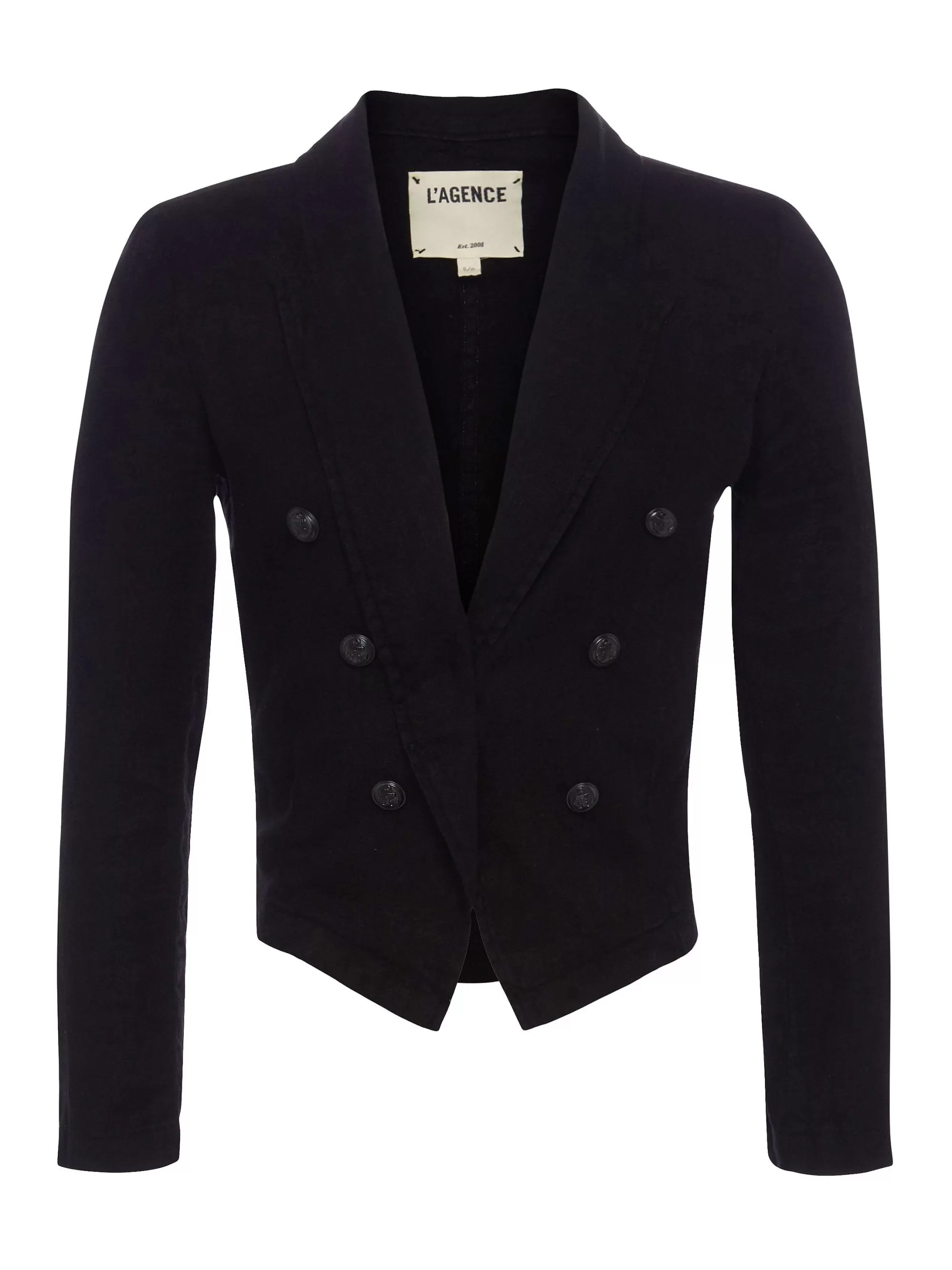 L'AGENCE Wayne Linnen Blazer Zwart Hot