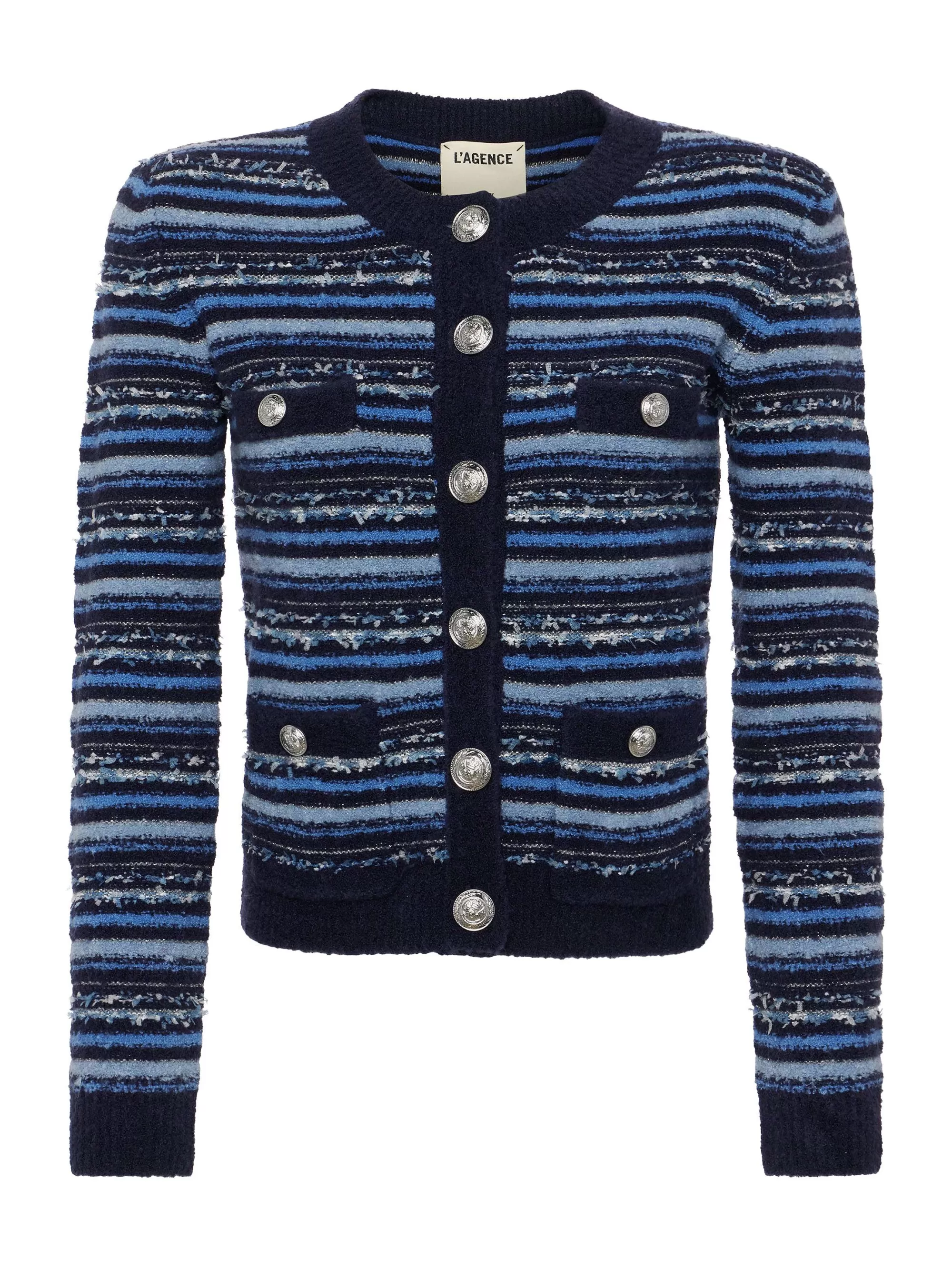 L'AGENCE Woodson Vestjasje Blauw Multi Cheap